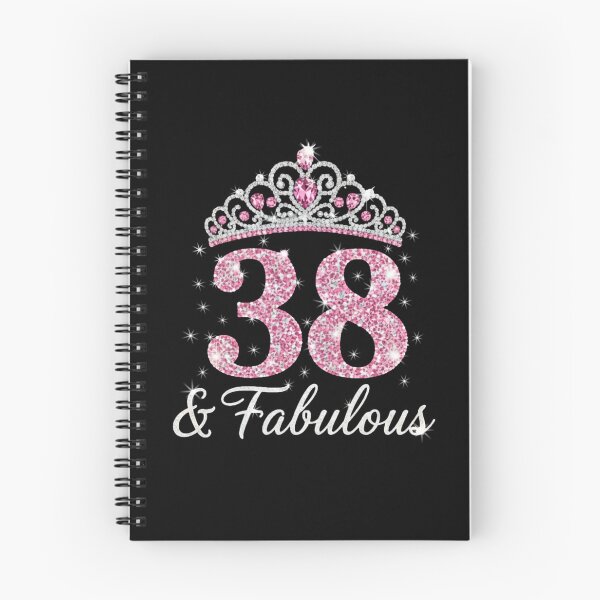 Item preview, Women’s 38 and Fabulous | 38th Birthday Crown Design | Elegant Pink Gold Celebration Gift | 38th Birthday designed and sold by svarupa.