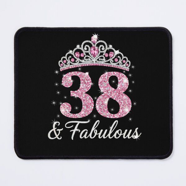 Item preview, Women’s 38 and Fabulous | 38th Birthday Crown Design | Elegant Pink Gold Celebration Gift | 38th Birthday designed and sold by svarupa.