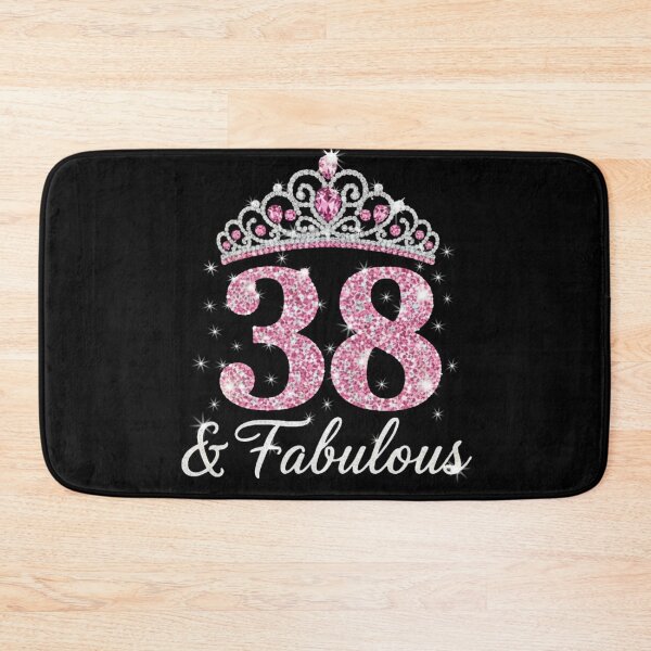 Item preview, Women’s 38 and Fabulous | 38th Birthday Crown Design | Elegant Pink Gold Celebration Gift | 38th Birthday designed and sold by svarupa.