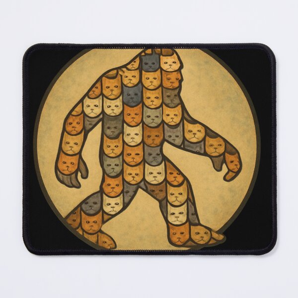 Item preview, Bigfoot Cats Mosaic designed and sold by Planetporridge.