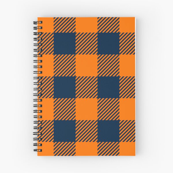 Item preview, Orange Sailor Blue Large Buffalo Plaid Gingham Print All Over Plaid designed and sold by Feeling Artsy.