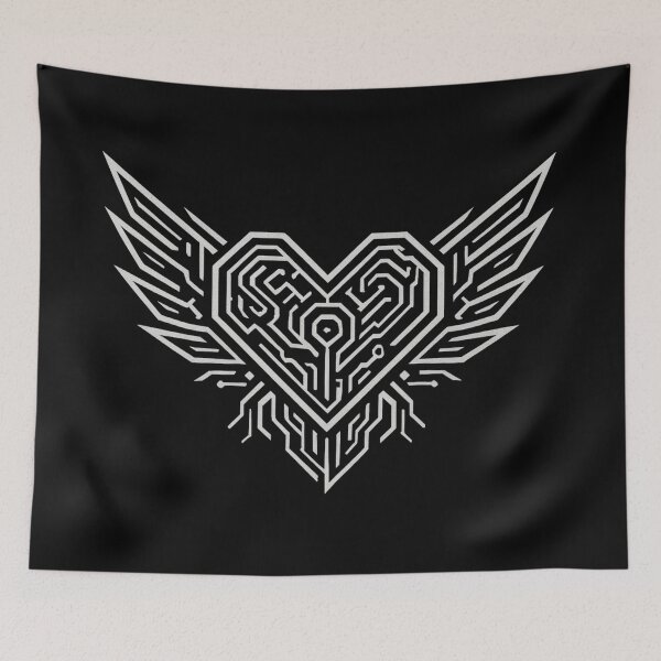 Item preview, Cyber Sigil Heart Art designed and sold by Planetporridge.