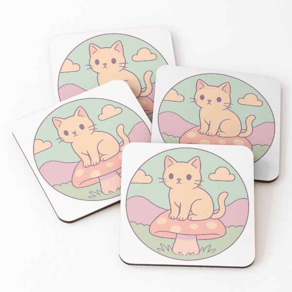 Item preview, Cat Sitting On Mushroom designed and sold by Planetporridge.