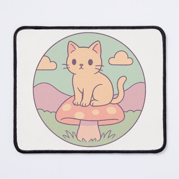 Item preview, Cat Sitting On Mushroom designed and sold by Planetporridge.