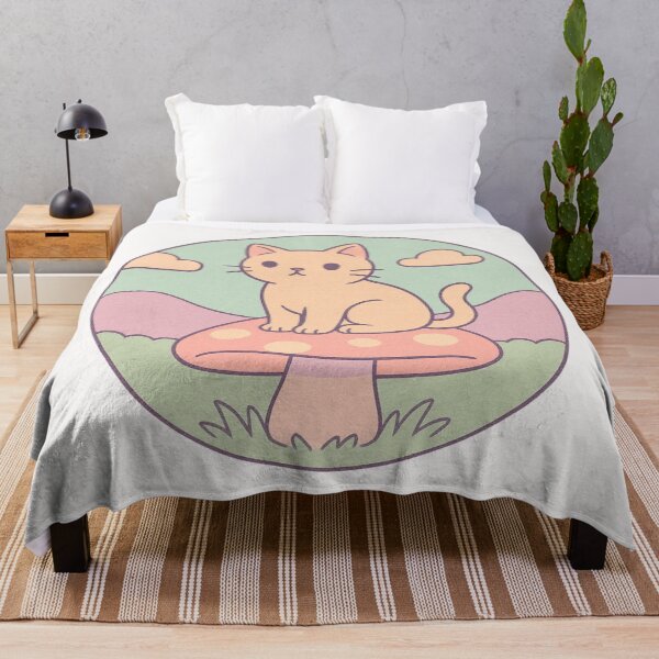 Item preview, Cat Sitting On Mushroom designed and sold by Planetporridge.
