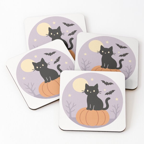 Item preview, Cat on Pumpkin designed and sold by Planetporridge.