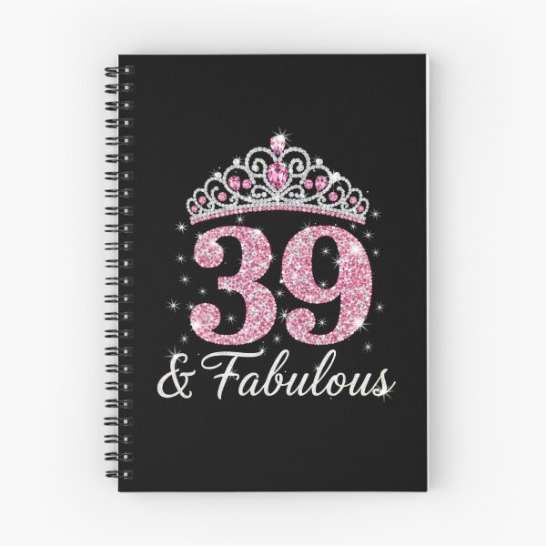 Item preview, Women’s 39 and Fabulous | 39th Birthday Crown Design | Elegant Pink Gold Celebration Gift | 39th Birthday designed and sold by svarupa.
