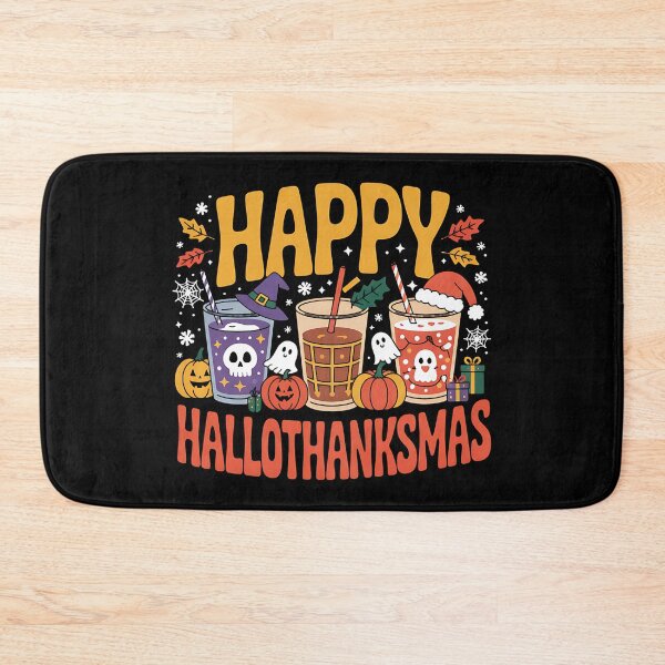 Item preview, Happy Hallothanksmas Coffee Halloween Thanksgiving Christmas designed and sold by BakeryDozen.