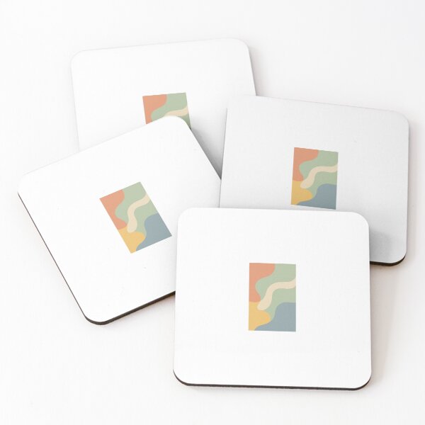 Item preview, Abstract Pastel Wavy Shapes designed and sold by Le Grand Requin.