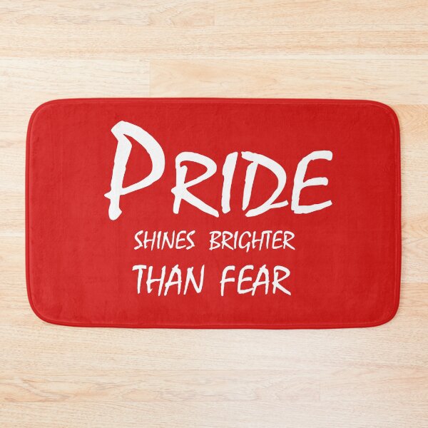 Item preview, Pride Shines Brighter Than Fear – Bold Confidence Quote Design designed and sold by ArtNestVerse.