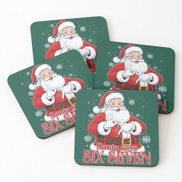 Item preview, Funny Six Seven Meme Christmas Santa Png, Viral Funny Santa Saying 6 7 designed and sold by BancaJone.