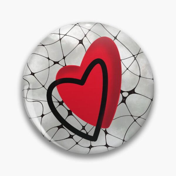 Item preview, Neural Love Connection: Red Heart Intertwined on Ethereal Synaptic Background designed and sold by Vikiink.
