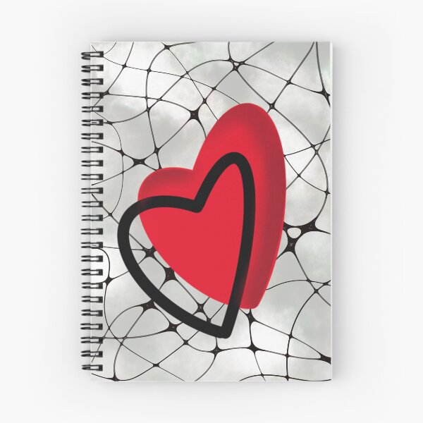 Item preview, Neural Love Connection: Red Heart Intertwined on Ethereal Synaptic Background designed and sold by Vikiink.