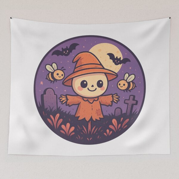 Item preview, Halloween Horror Cute Scarecrow designed and sold by Planetporridge.