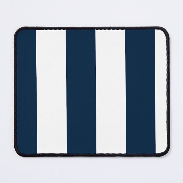 Item preview, Dark Sailor Blue White Wide Cabana Vertical Stripes designed and sold by Feeling Artsy.