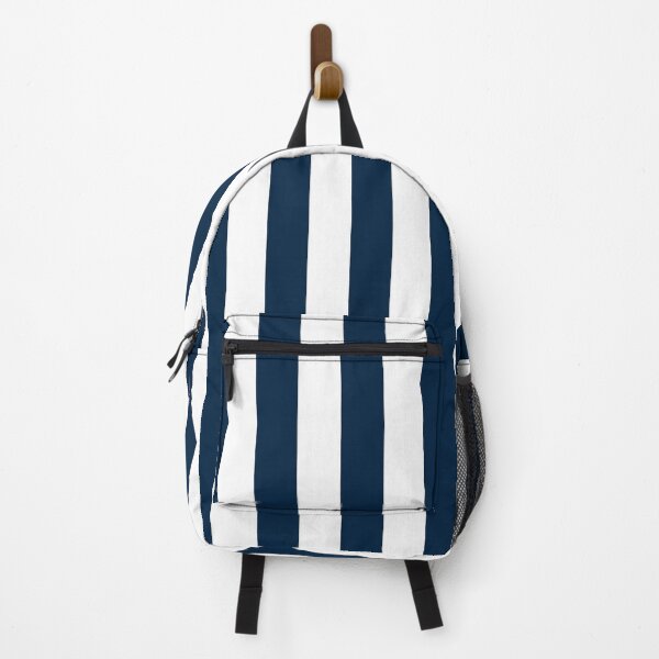 Item preview, Dark Sailor Blue White Wide Cabana Vertical Stripes designed and sold by Feeling Artsy.