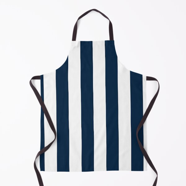 Item preview, Dark Sailor Blue White Wide Cabana Vertical Stripes designed and sold by Feeling Artsy.