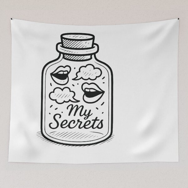 Item preview, My Secrets Lips And Thought Bubbles designed and sold by EdvvinStudios.