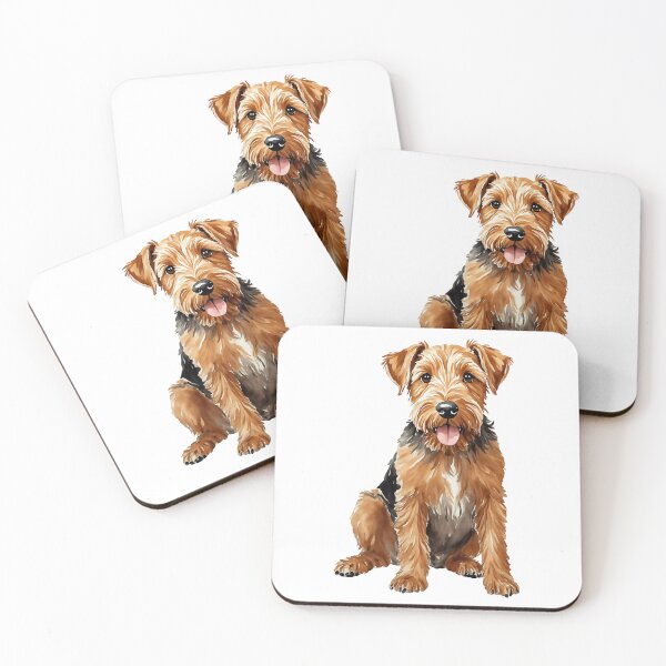 Item preview, Airedale Terrier Watercolor Puppy Dog designed and sold by Magnolia Valley Art.