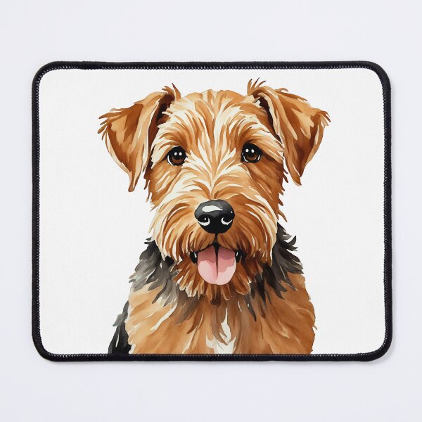 Item preview, Airedale Terrier Watercolor Puppy Dog designed and sold by Magnolia Valley Art.