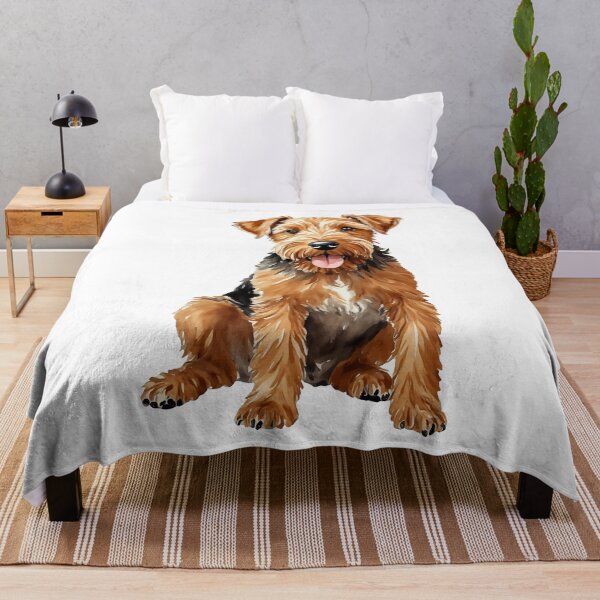 Item preview, Airedale Terrier Watercolor Puppy Dog designed and sold by Magnolia Valley Art.