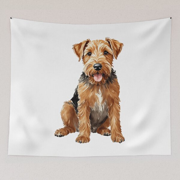Item preview, Airedale Terrier Watercolor Puppy Dog designed and sold by Magnolia Valley Art.