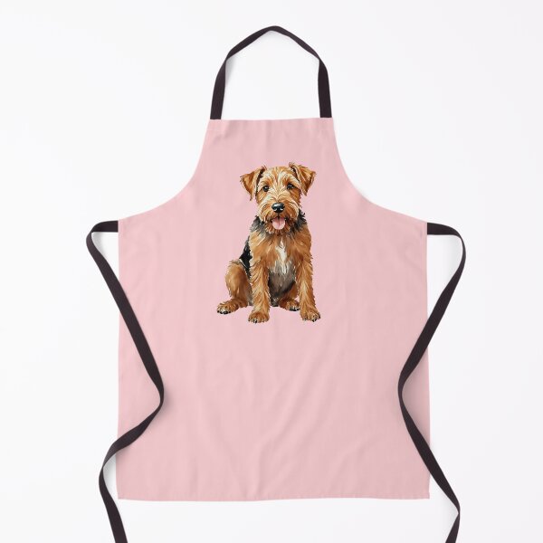 Item preview, Airedale Terrier Watercolor Puppy Dog (pink) designed and sold by Magnolia Valley Art.