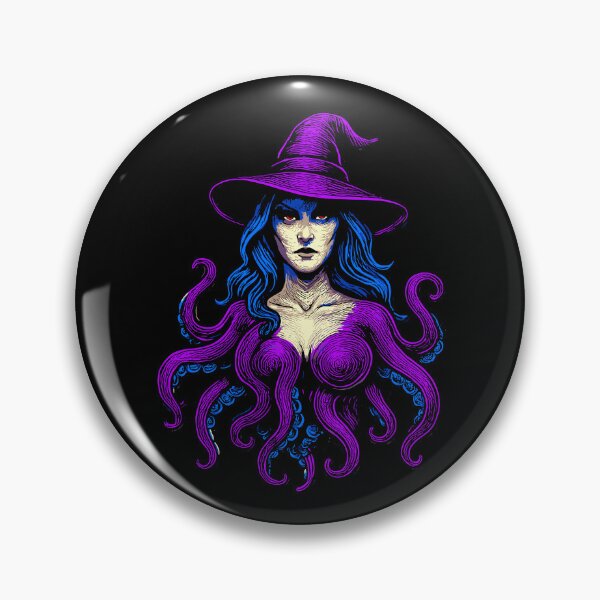 Item preview, Sea Witch – Dark Ocean Sorceress Art designed and sold by SeoulInkSoul.