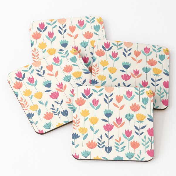 Item preview, Colorful Floral Pattern | Modern Minimalist Flower Design designed and sold by ShabanMerch⭐⭐⭐.