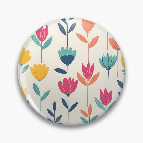 Item preview, Colorful Floral Pattern | Modern Minimalist Flower Design designed and sold by ShabanMerch.