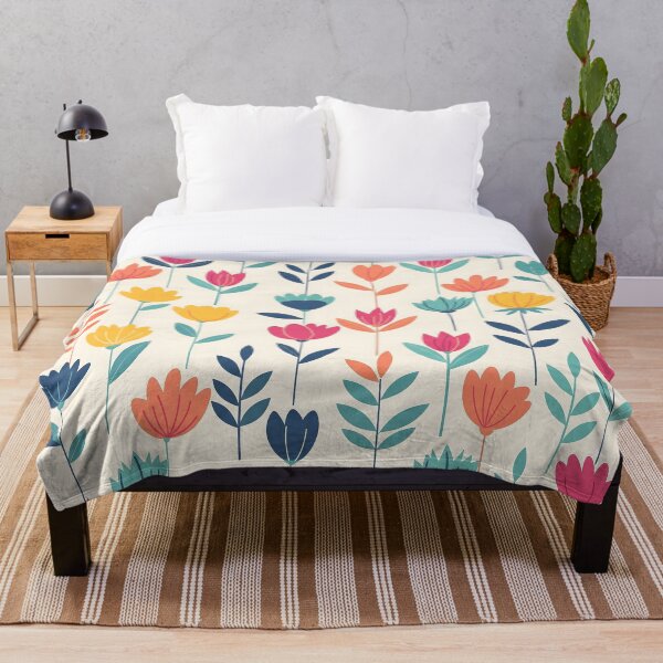 Item preview, Colorful Floral Pattern | Modern Minimalist Flower Design designed and sold by ShabanMerch.