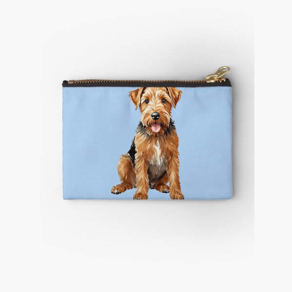 Item preview, Airedale Terrier Watercolor Puppy Dog (blue) designed and sold by Magnolia Valley Art.