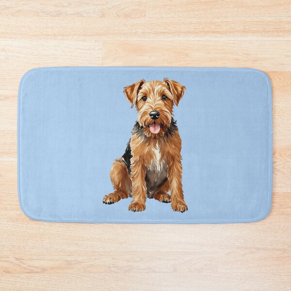 Item preview, Airedale Terrier Watercolor Puppy Dog (blue) designed and sold by Magnolia Valley Art.
