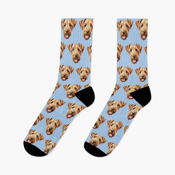 Item preview, Airedale Terrier Watercolor Puppy Dog (blue) designed and sold by Magnolia Valley Art.