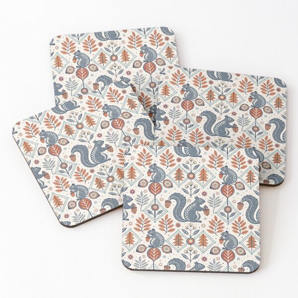 Item preview, Squirrels & Acorns designed and sold by Shuga-Design.