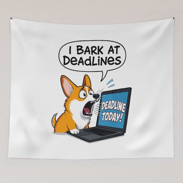 Item preview, I Bark At Deadlines designed and sold by Tong4130.