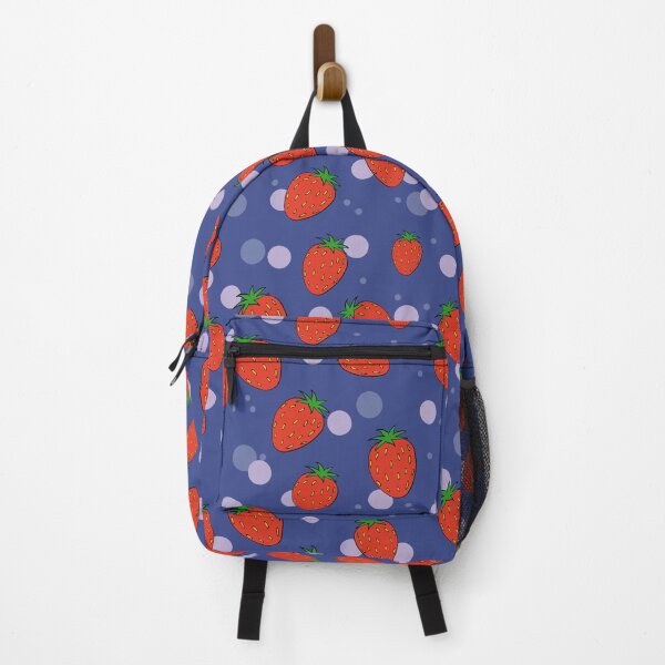 Item preview, Cute Strawberry Pattern (Deep Blue) designed and sold by Whimsy Creative Studio.