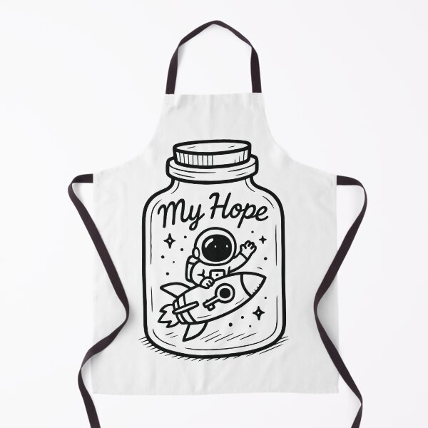 Item preview, Astronaut Riding Rocket Ship My Hope Doodle designed and sold by EdvvinStudios.