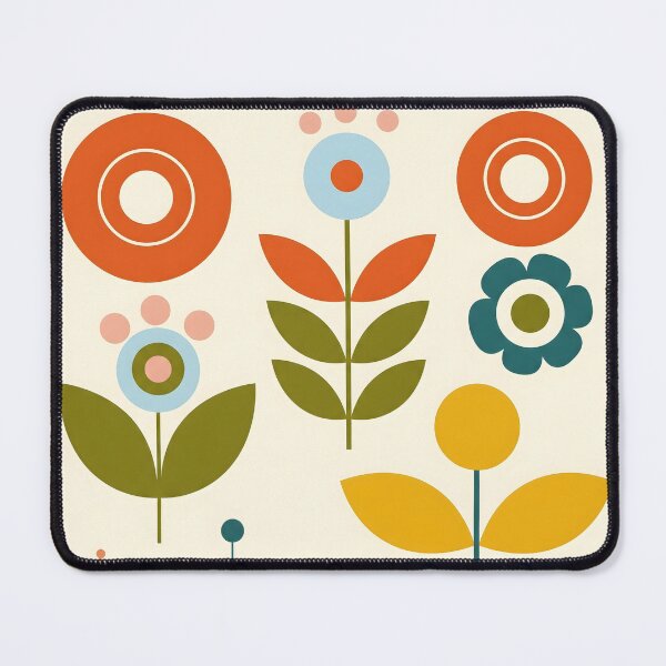 Item preview, Minimalist Scandinavian Folk Flowers | Mid Century Modern Retro Floral Art designed and sold by ShabanMerch.