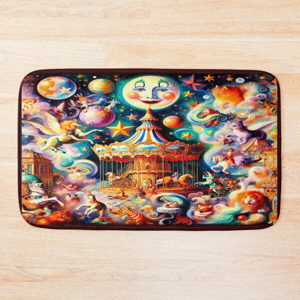 Item preview, Moon Carousel – Fantastical Ride Through the Stars designed and sold by daweave77.