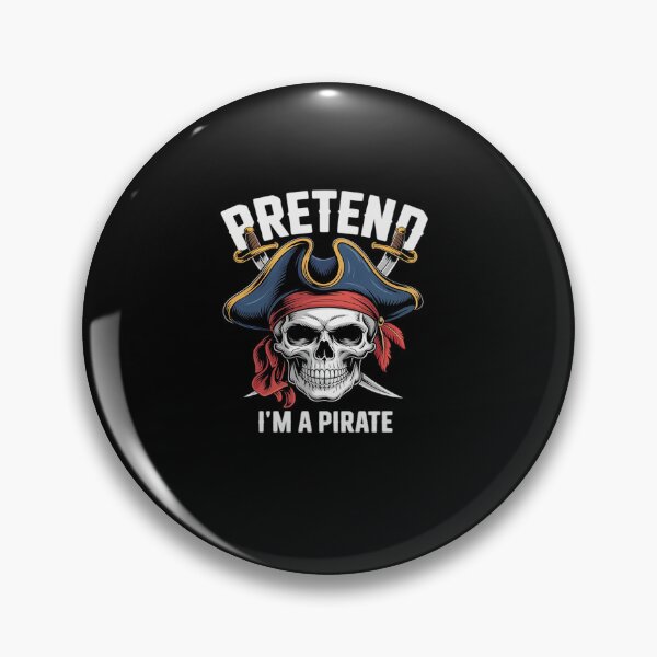 Artikelvorschau, So tun, als ob Piraten-Totenkopf mit gekreuzten Knochen Skelett Halloween entworfen und verkauft von MinaReinger.