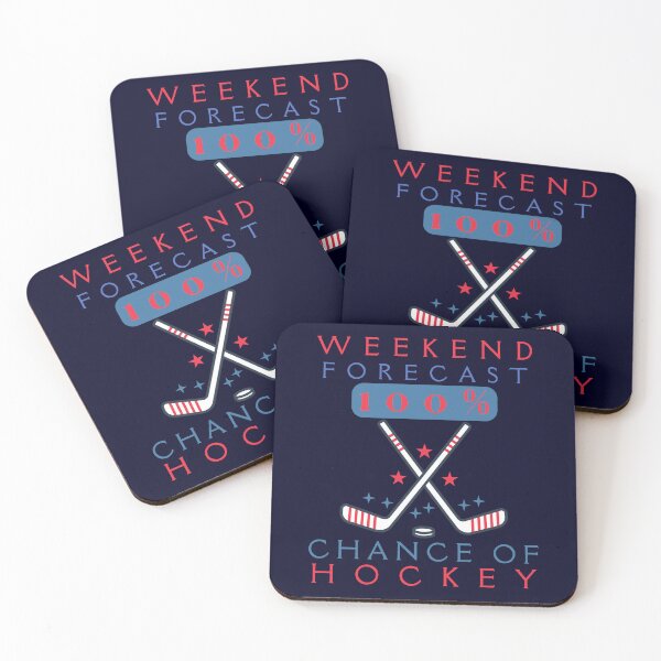 Item preview, Weekend forecast 100% chance of hochey - Funny Hockey Lover designed and sold by Wiss2Arts.