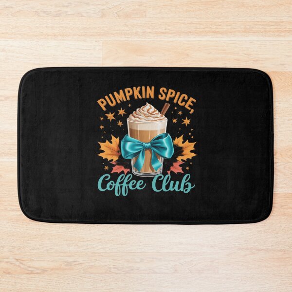 Item preview, Pumpkin Spice Club Whipped Drink Fall Bow Leaf designed and sold by HaileyRobel.