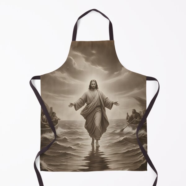 Item preview, Jesus Walking on Water – Faith, Hope & Miracles Christian Artwork designed and sold by dfranc.