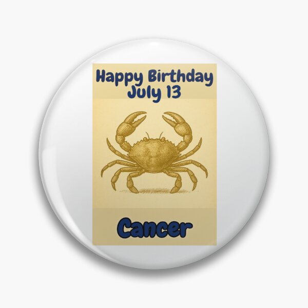 Item preview, Birthday Zodiac Sign – July 13 designed and sold by ariksworld.