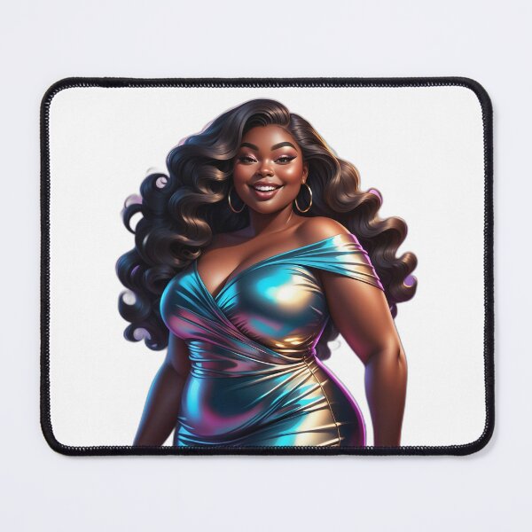 Item preview, Curvy Glam Queen – Confident Plus Size Beauty designed and sold by Lulunza.