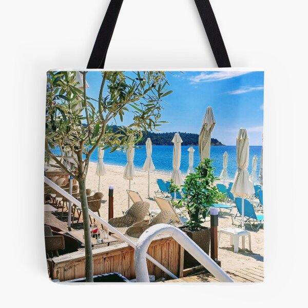 Item preview, Blue sea and blue chairs. designed and sold by ronsaunders47.