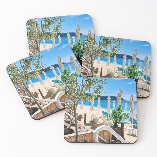 Item preview, Blue sea and blue chairs. designed and sold by ronsaunders47.