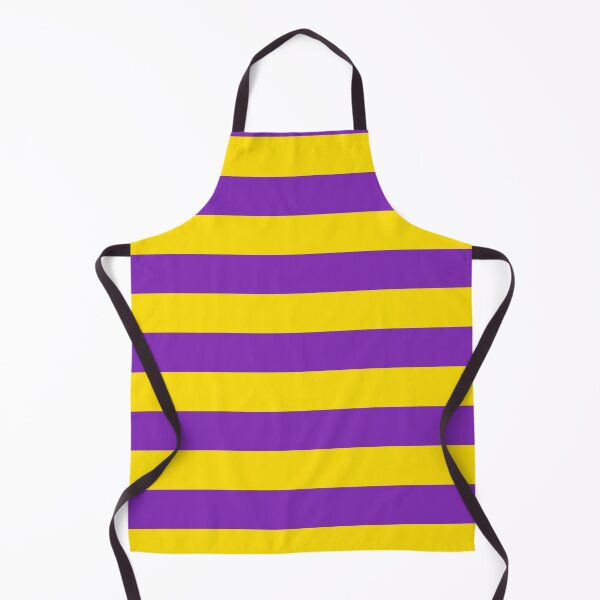 Item preview, Purple and Yellow Tropical Wide Horizontal Stripes designed and sold by Feeling Artsy.