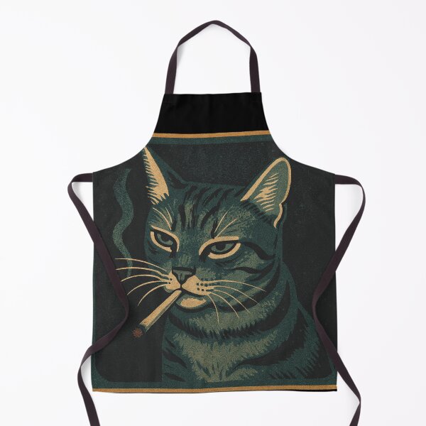 Item preview, Cigarette Kitten Gang Cat Smoking Cigarette Funny Cat Meme Retro Noir Aesthetic designed and sold by Bongocomic.
